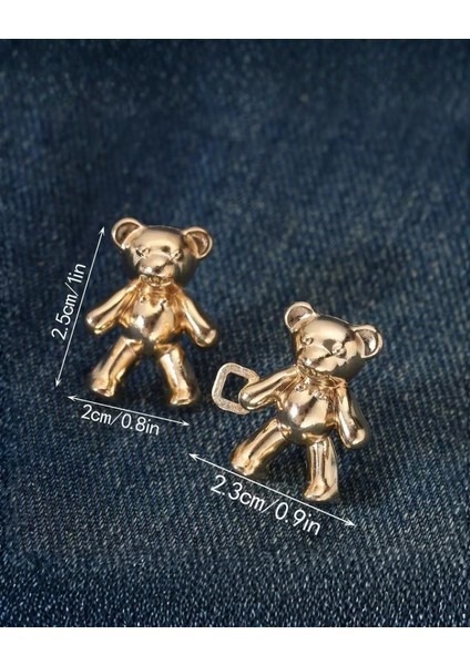 Pantolon Beli Daraltma Aparatı, Broş, Ayıcık Kemer , Gümüş Renk Ayıcık Bel Daraltma Çıtçıtı, Dayanıklı Demir Çıtçıt, Kot Pantolon Daraltma Aparatı, Kadın indirimleri