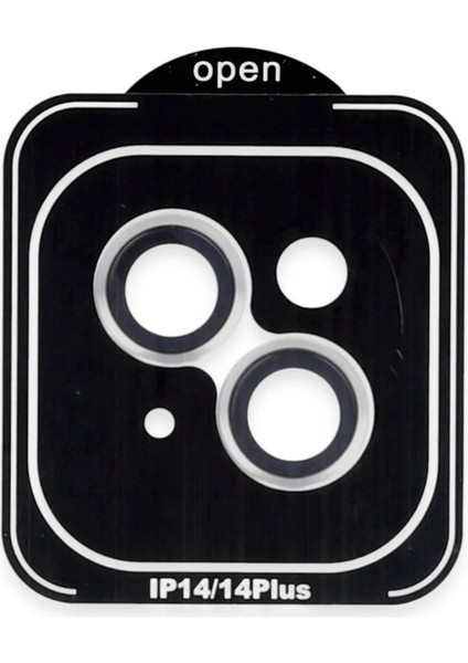 iPhone 14 Pvd Metal Kamera Lens - GÜMÜŞ-(5796) - ME001W-51P8Q4