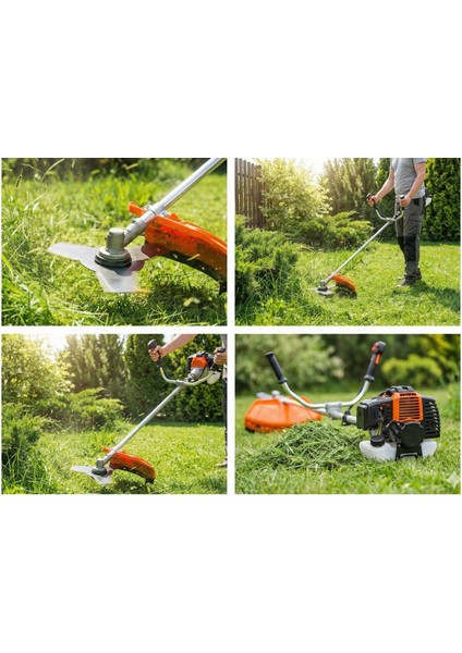 Benzin Motorlu Tırpan | Misinalı + Metal Bıçaklı Ot ve Çalı Kesme Makinesi modelleri