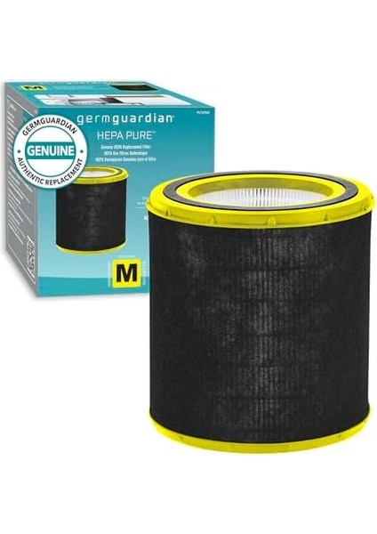 Germ FLT4700 360 Derece Gerçek Hepa Gerçek Hava Temizleyici Yedek Filtre M, Germguardian AC4700 Için Aktif Karbon Filtreli modelleri