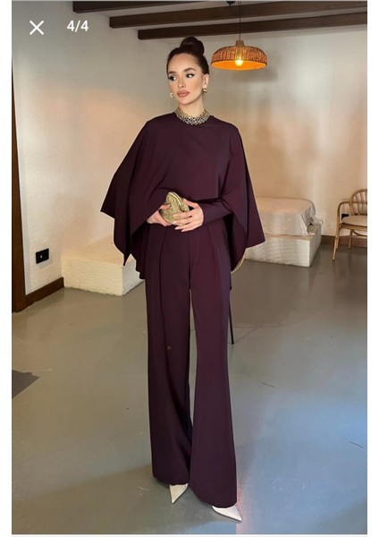 Cool Premium Pelerinli Şık Takım Tulum