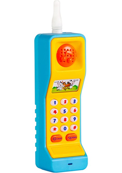 Pilli Eğitici Cep Telefonu Asortili 1 Adet