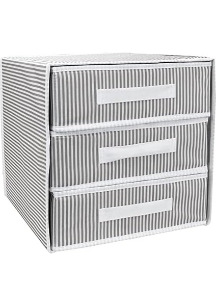 3 Bölmeli Katlanabilir Çekmece Raf Düzenleyici Organizer