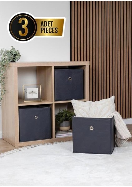 Dekoratif Çok Amaçlı Raf Düzenleyici Seti, Renk, 26X41X20 Cm, 3&apos;lü Set, Ev ve Ofis Için Saklama Kutuları fiyatları