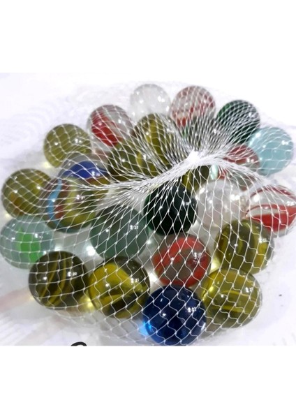 10 Adet Misket Bilye Cam Misket Eğlenceli Büyüklere Çocuklara Misket Çeşit Çeşit Görüntüsü ile Cilli