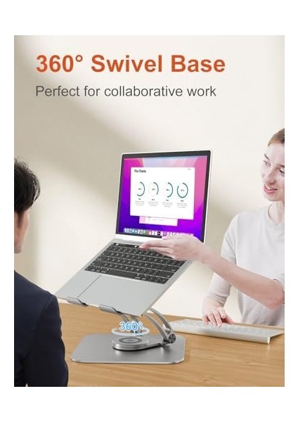 > N19-1 Alüminyum 360 Derece Dönen Dizüstü Bilgisayar Laptop Notebook Standı modelleri