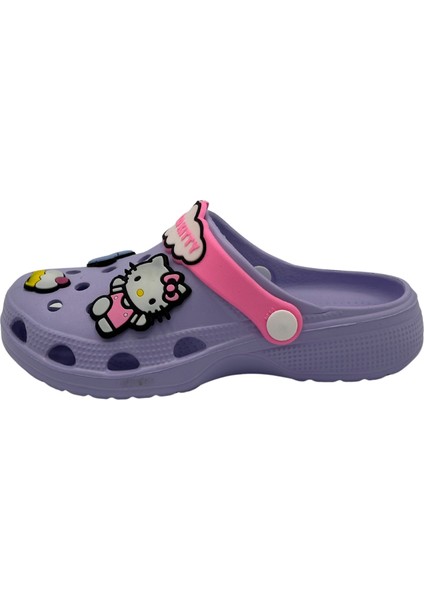 Kız Çocuk Sandalet Terlik "lila" Hello Kittty Tasarımlı fiyatları