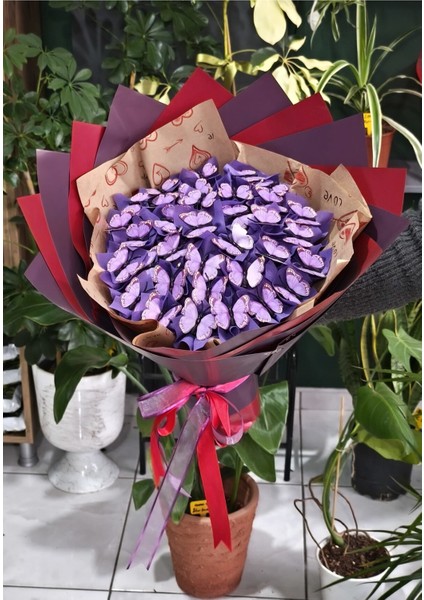 Sevdiklerinize Özel Hediyelik Işıklı (Pvc) Kelebek Buketi indirimleri