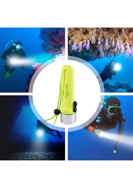 IP67 Su Geçirmez Dalış El Feneri - Güçlü LED | 50M Su Altı Kullanım, Kamp & Dalış Için fiyatları