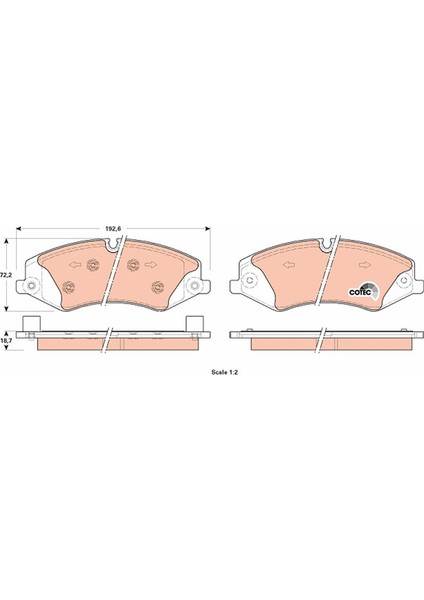 GDB1898 Fren Balatası On Land Rover Defender L663 L319 L462 Range Rover L322 L405 L320 L494 L560 LR021253
