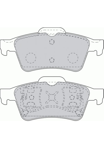 Sangsın SP1834 Arka Fren Balata Ford Focus Iı 05-> / Connect 06-> / C-Max 06-> / Nıssan Prımera P12 02-> / Renault Laguna Iı 01-> / Megane Iı / Latıtude / Opel Vectra 03-> 7701206609-1605196-2T142M008