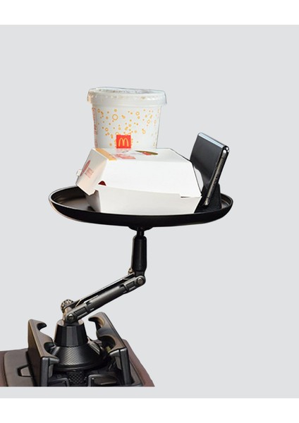360° Döner Araç Bardaklık Tepsisi Geniş Yemek Alanlı Telefon Standlı - BI001V-4YVN47 modelleri