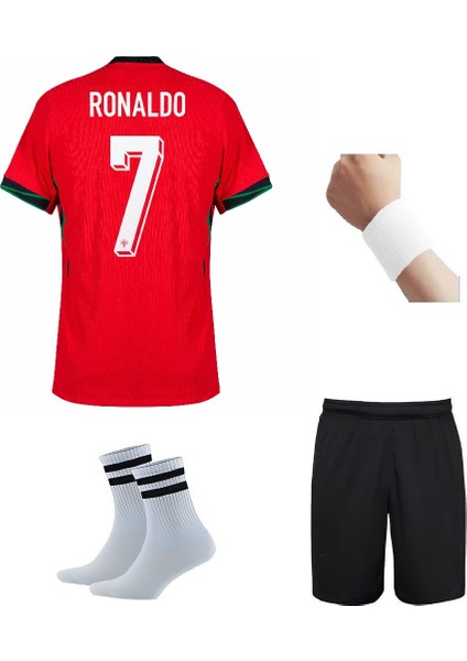 Portekiz Ronaldo Kırmızı Milli Takım Futbol Çocuk Forması 4’lü Set fiyatları