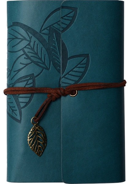 Yaprak Desenli Deri Defter