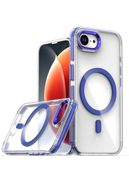 iPhone 16E Bella Magsafe Kapak - Mavi