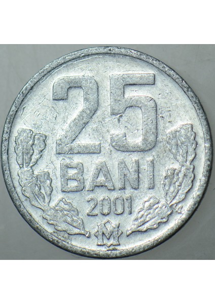 Moldova 25 Bani 2001 Alüminyum. fiyatları