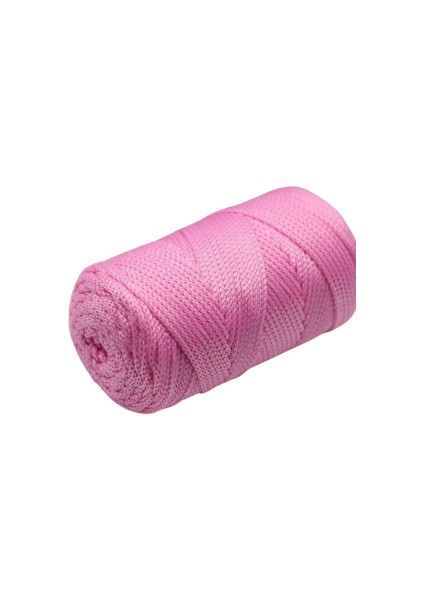 Makrome Ipi 3mm Polyester Pembe