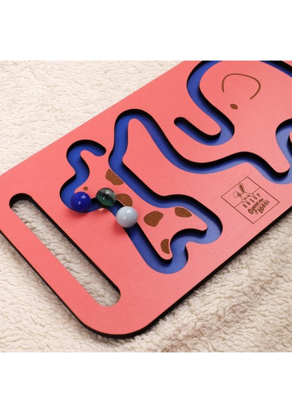 Dktt Ahşap Oyuncak Odası Ahşap Özel Tasarım Safari Misketli Labirent oyunu