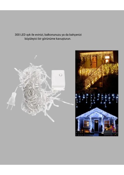 3x3 LED Şelale Perde Işık Kutlama ve Dekor Aydınlatması - BI001V-4YS726 fiyatları