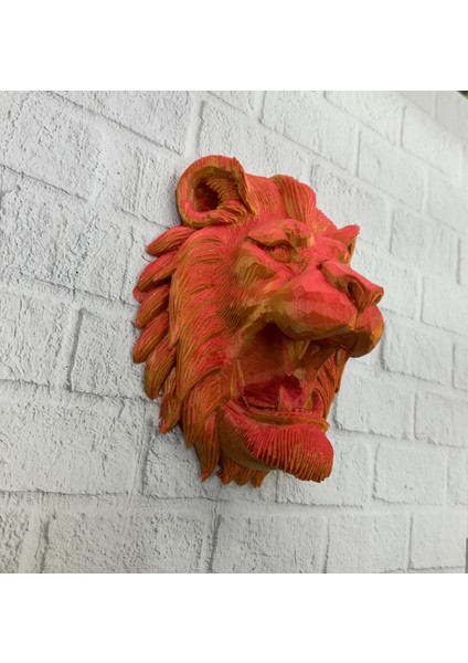 Gold Kırmızı Aslan Duvar Dekoru Asılabilir Hediyelik 3D Heykel 20X21 cm - BI001V-4YVOO8 fiyatları