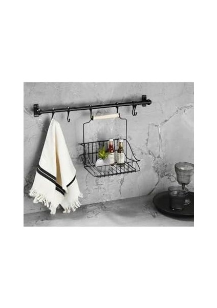 Gerate Ferforje Metal Sepet Askı ve Kanca