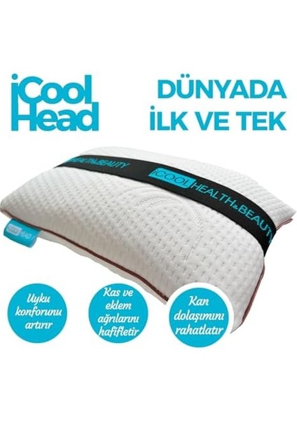 Icool Ortopedik Bacak Arası ve Diz Arası Yastık – Doğal Karabuğday Kabuğu Dolgulu, Nefes Alan Oeko Tex Sertifikalı Kumaş, Yan Yatanlar ve Hamileler Için Uyku Desteği