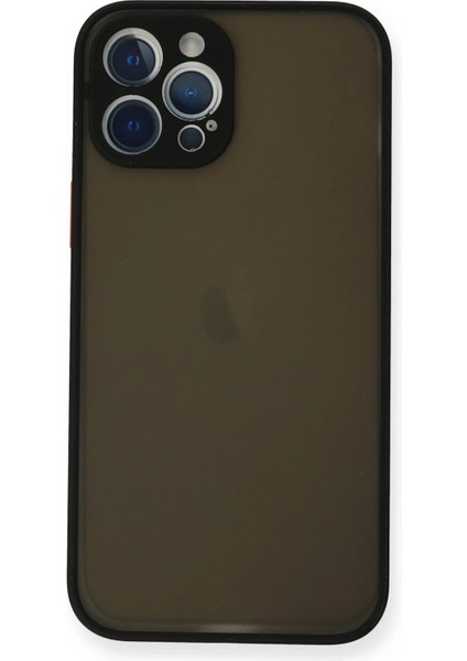 iPhone 12 Pro Kılıf Montreal Silikon Kapak - SIYAH-(5796) - ME001W-51BEI8