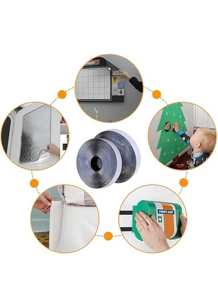 Cırt Cırtlı Sihirli Bant – 200 cm x 25 Mm, Kendinden Yapışkanlı, Delmeden Montaj, Iz Bırakmaz, Kesilebilir ve Tekrar Kullanılabilir, Duvar, Ofis, Araç ve Dekorasyon Için Pratik Bant fiyatları