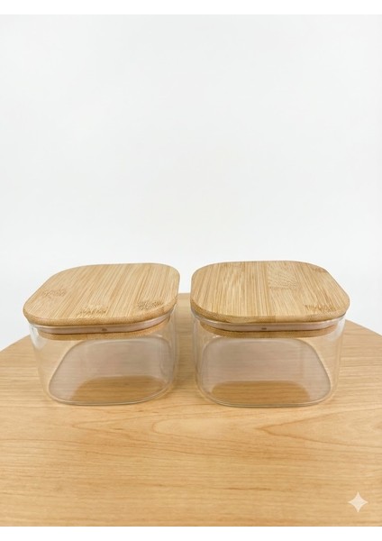 400 ml 6'lı Borosilikat Cam Kahvaltılık Seti | Bambu Vakumlu Kapaklı – Sızdırmaz Saklama Kabı modelleri