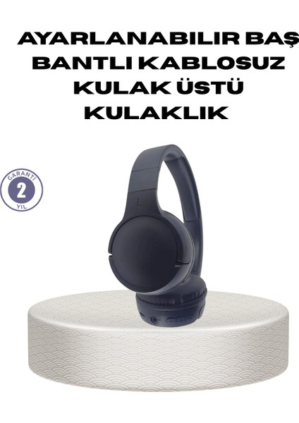 Bluetooth 5.0 Siyah Kablosuz Kulaklık 18 Saat Batarya Katlanabilir Tasarım - ME001W-51UNA8
