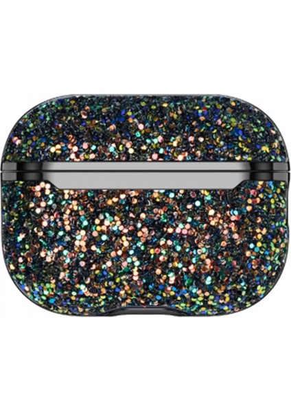 Airpods Pro 2 (2.nesil) Bright Simli Airpods Kapak - Siyah fiyatları