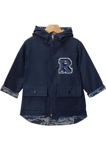 442428 Armalı Erkek Çocuk Yağmurluk 10/13 Yaş - Lacivert - 9-10 Yaş