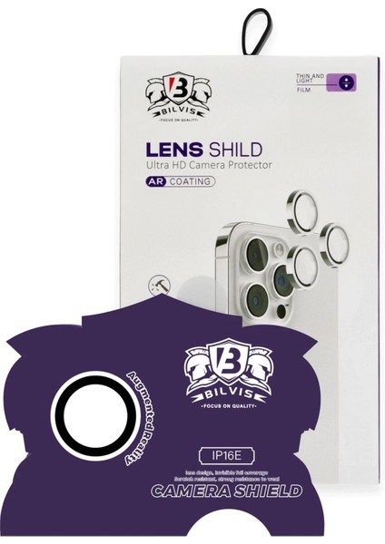 iPhone 16E Bilvis Titan Kamera Lens - BEYAZ-(5796) - BI001V-4YEO52