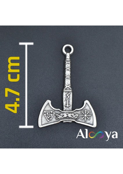 Viking Run Sembol Balta Gümüş Kaplama Kolye Ucu fiyatları