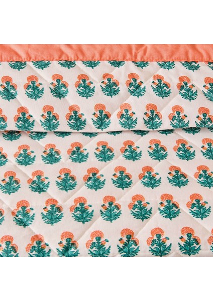 Soft Franky Çift Kişilik Yatak Örtüsü Seti - Somon fiyatları