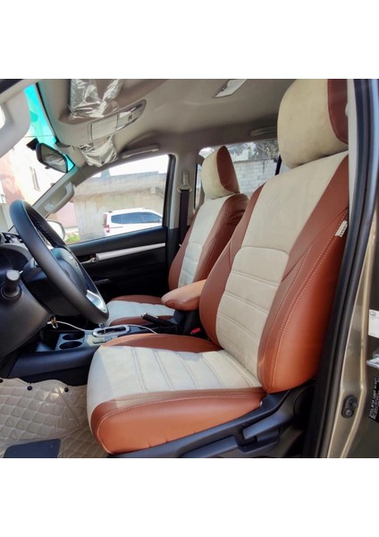 Toyota Hilux Araca Özel Dikim Koltuk Kılıfı modelleri