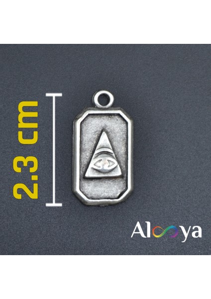 Minimal Göz Gümüş Kaplama Kolye Ucu fiyatları