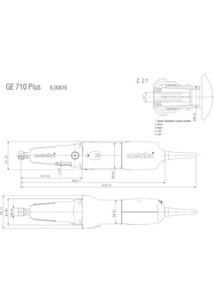 600616000 Ge 710 Plus 710 Watt Kalıpçı Taşlama modelleri