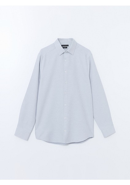 Yeni Sezon Slim Fit Uzun Kollu Armürlü Erkek Gömlek indirimleri