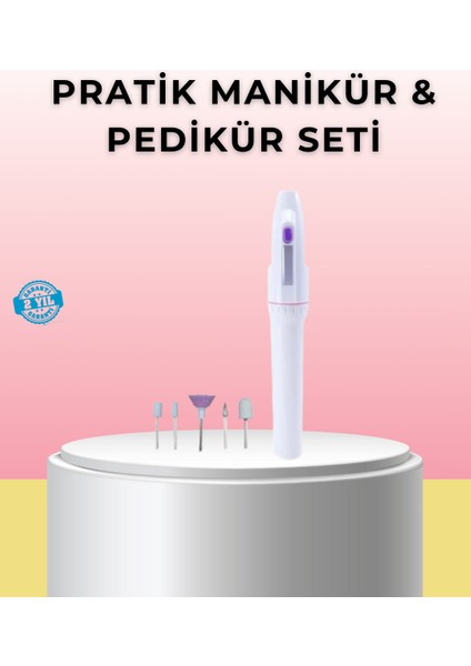 Profesyonel Elektrikli Tırnak Bakım Matkap Seti – Düşük Gürültü ve Taşın - BI001V-4YU4E