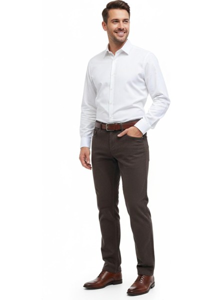 Erkek Regular Fit 5 Cep Kadife Pantolon 320 BGL-ST05054