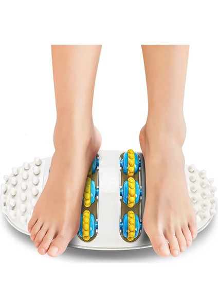Masaj Mat Masaj Aleti 3D Shiatsu Rulo Ayak Masajı Rulo Ayak Rulo Tekerlek Akupunktur Noktası indirimleri