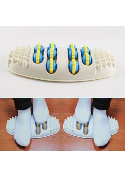 Masaj Mat Masaj Aleti 3D Shiatsu Rulo Ayak Masajı Rulo Ayak Rulo Tekerlek Akupunktur Noktası