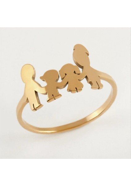 Ieg Aile Lüks Çelik Yüzük