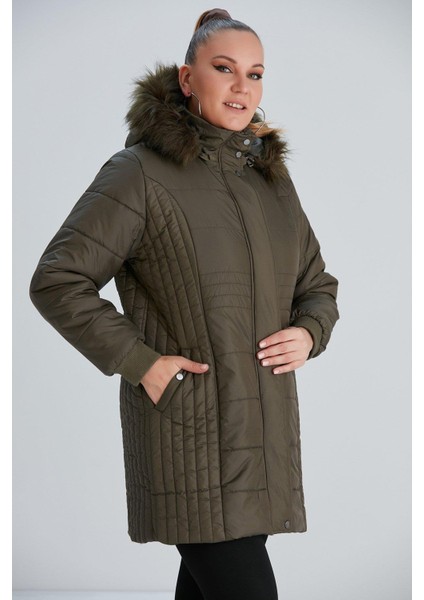 Büyük Beden Kapitone Şişme Kaban modelleri