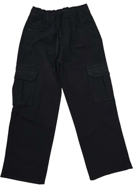 432779 Baggy Keten Patolon 6y,7y,8y,9y,10 Yaş - Siyah - 9-10 Yaş - BSK41X00011108-SİYAH-9-10 Yaş