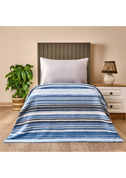 Soft Serula Tek Kişilik Battaniye - Mavi - 150X200 cm
