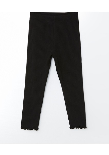 Yeni Sezon Beli Lastikli Kız Çocuk Basic Tayt