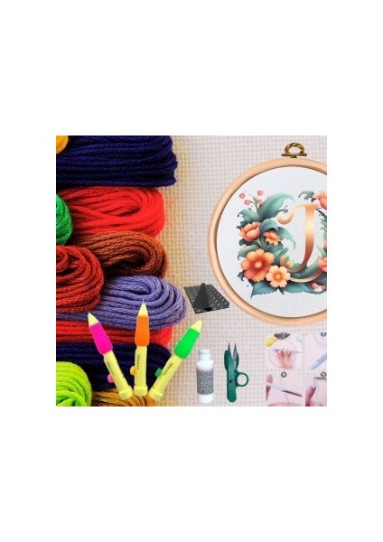 Punch Seti Nakış Seti Kasnaklı Kendin Yap Seti Seri 73