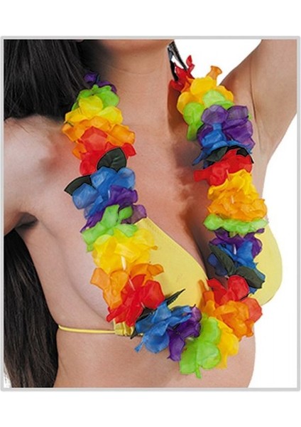 Rengarenk Hawaii Boyun Çelengi Havai Partisi Kolyesi 1 Adet fiyatları